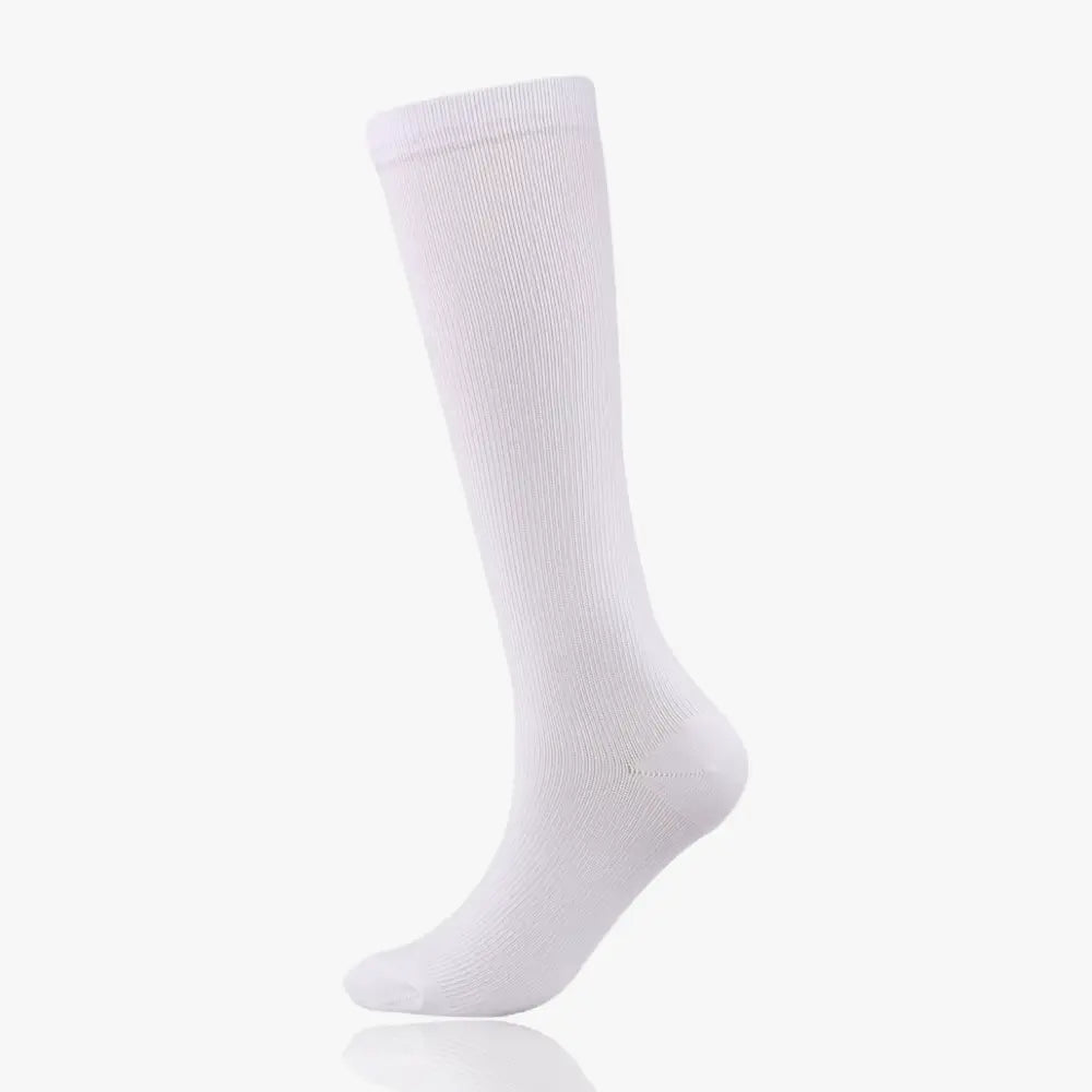 Chaussette de compression femme en coton gris anthracite classe 2, hauteur genou