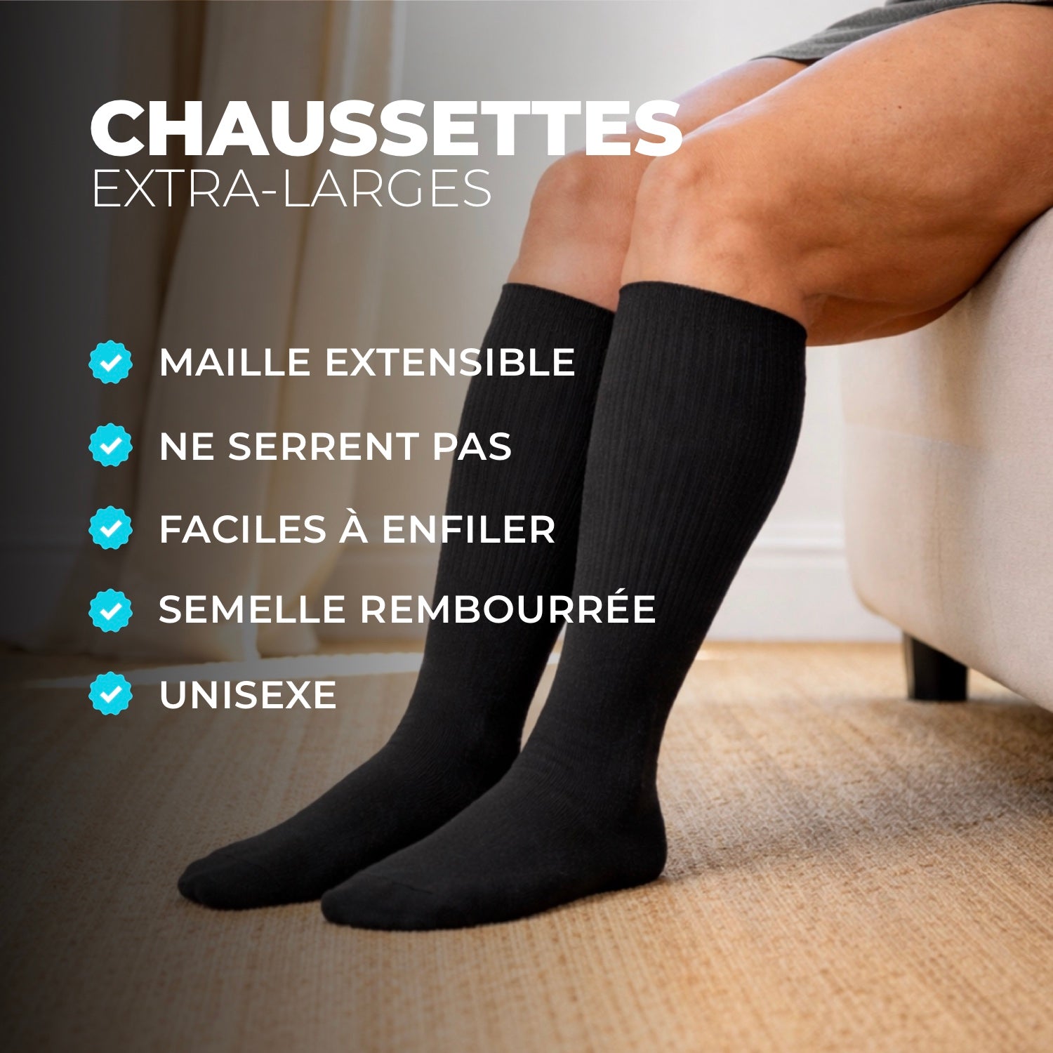 Chaussettes extra-larges et confortables My Contention